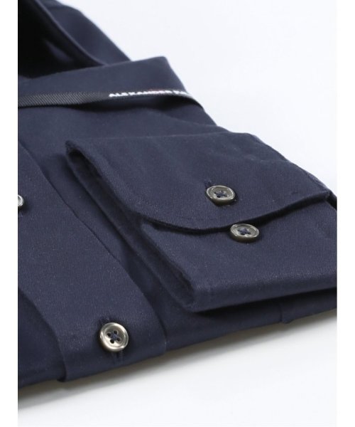TAKA-Q(タカキュー)/スーピマコットン ツイル スタンダードフィット ワイドカラー 長袖 シャツ メンズ ワイシャツ ビジネス yシャツ 速乾 ノーアイロン 形態安定/img03
