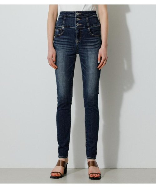 AZUL by moussy(アズールバイマウジー)/HI－WAIST BUTTON DENIM SKINNY２/img39