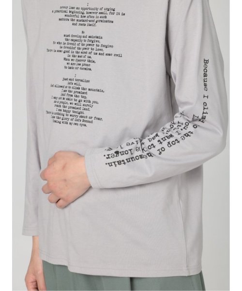 semanticdesign(セマンティックデザイン)/タイプライターロゴプリント クルーネック 長袖 メンズ Tシャツ カットソー カジュアル インナー ビジネス ギフト プレゼント/img07