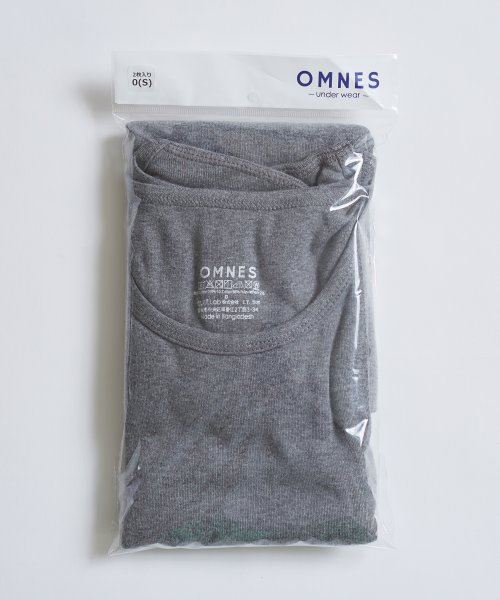 OMNES(オムネス)/【OMNES】フライスコットンタンクトップ アンダーウェア 2枚組/img05