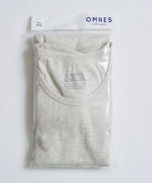 OMNES(オムネス)/【OMNES】フライスコットンタンクトップ アンダーウェア 2枚組/img06