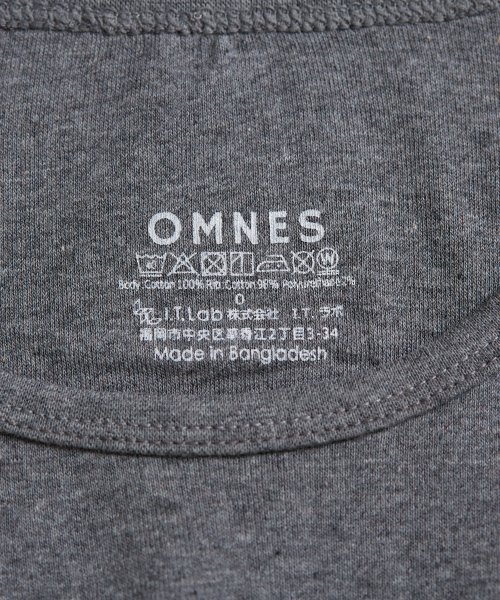 OMNES(オムネス)/【OMNES】フライスコットンタンクトップ アンダーウェア 2枚組/img09