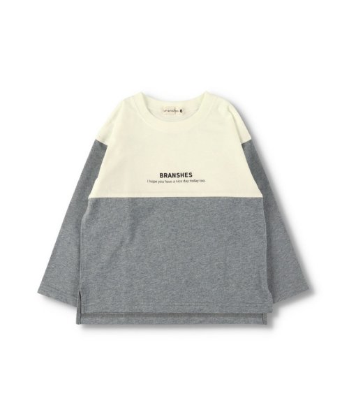 BRANSHES(ブランシェス)/【カラー切り替え】コットン長袖Tシャツ ロンT<br>/img09