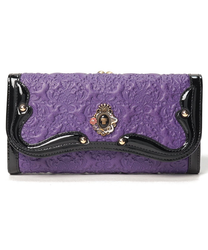 色: ブラックANNA SUI アナスイ 長財布 セルパン レディース