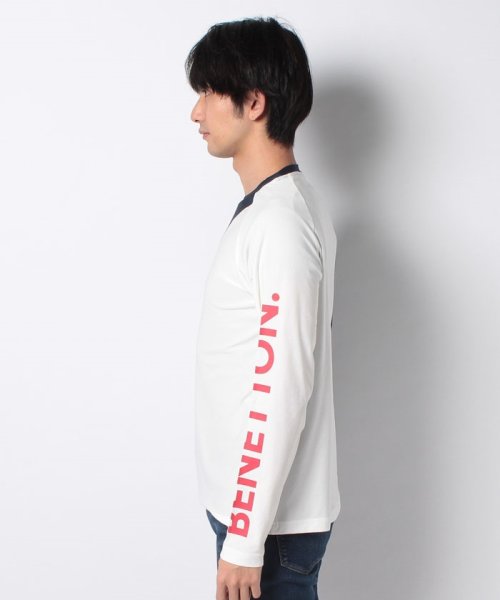 VacaSta Swimwear(men)(バケスタ　スイムウェア（メンズ）)/【BENETTON】ビヨンド天竺切替ロングＴシャツ/img01