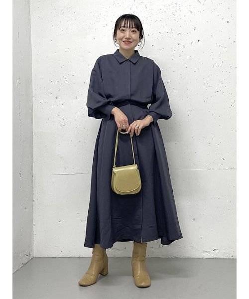 通販価格 ケービーエフ Kbf Sサイズ Web限定 ウエストタックボリュームスリーブワンピース オンラインストア大セール Myscooterdoctor Com