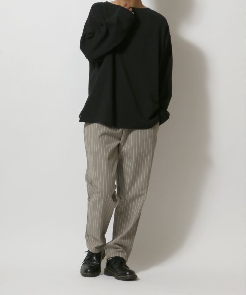 ANPAS(ANPAS)/【ANPAS】USA cotton Wide Silhouette Basque Shirt/USAコットン ワイドシルエット バスクシャツ メンズ ロンT/img09