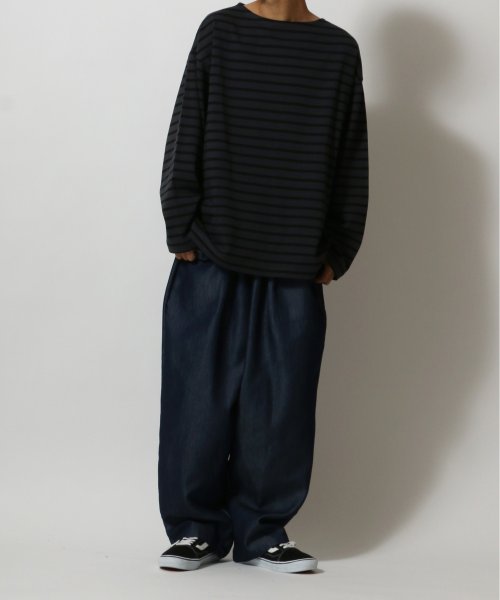 ANPAS(ANPAS)/【ANPAS】USA cotton Wide Silhouette Basque Shirt/USAコットン ワイドシルエット バスクシャツ メンズ ロンT/img10