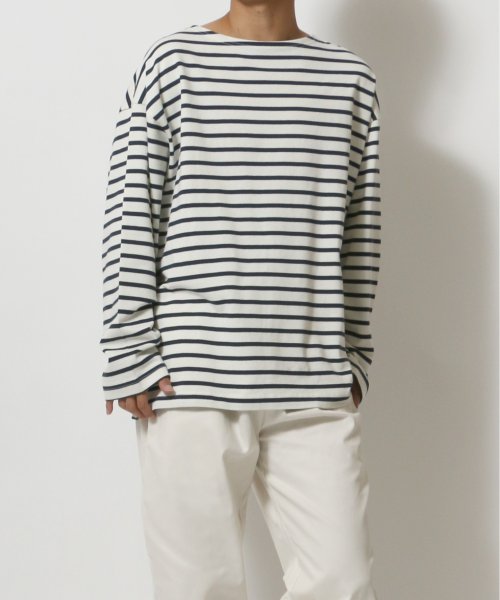 ANPAS(ANPAS)/【ANPAS】USA cotton Wide Silhouette Basque Shirt/USAコットン ワイドシルエット バスクシャツ メンズ ロンT/img14