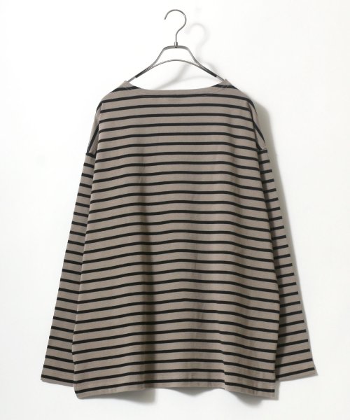 ANPAS(ANPAS)/【ANPAS】USA cotton Wide Silhouette Basque Shirt/USAコットン ワイドシルエット バスクシャツ メンズ ロンT/img22