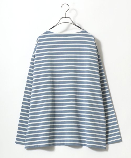 ANPAS(ANPAS)/【ANPAS】USA cotton Wide Silhouette Basque Shirt/USAコットン ワイドシルエット バスクシャツ メンズ ロンT/img25