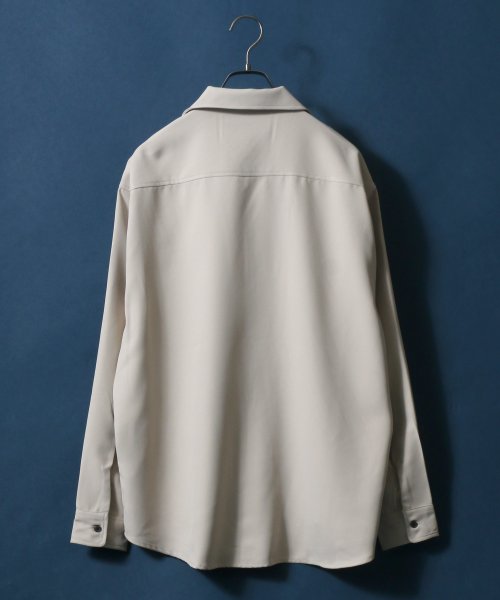 ANPAS(ANPAS)/【ANPAS】オーバーサイズ ツイル オープンカラーシャツ メンズ シャツ 長袖 開襟シャツ/img02