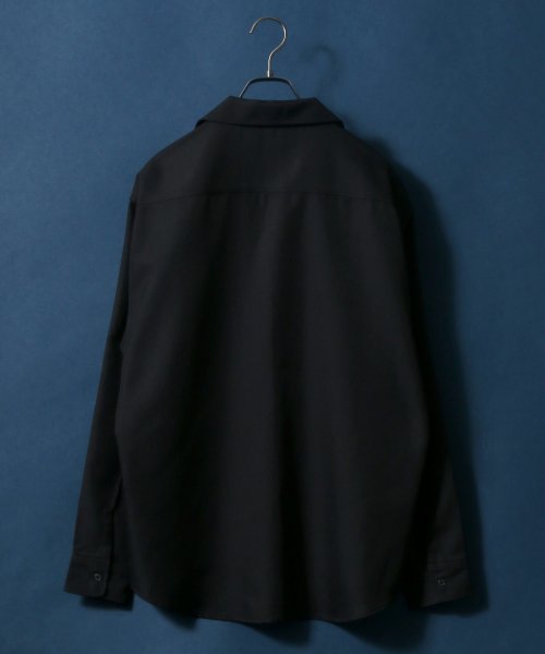ANPAS(ANPAS)/【ANPAS】オーバーサイズ ツイル オープンカラーシャツ メンズ シャツ 長袖 開襟シャツ/img03