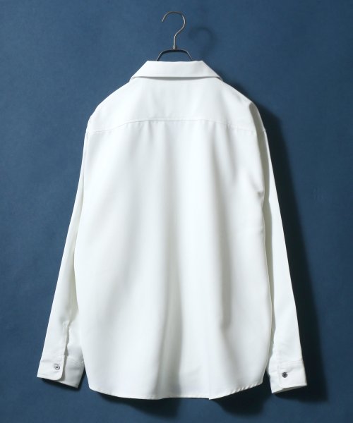 ANPAS(ANPAS)/【ANPAS】オーバーサイズ ツイル オープンカラーシャツ メンズ シャツ 長袖 開襟シャツ/img05