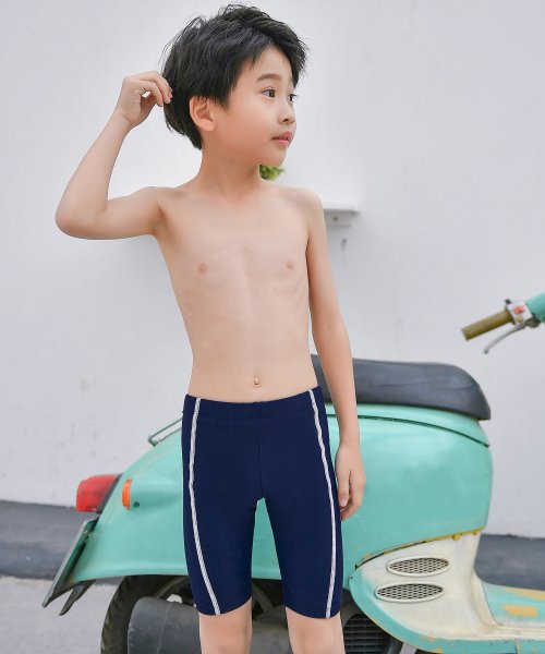 TeddyShop(テディショップ)/スクール水着 キッズ 男の子 子供 ハーフパンツ スイムキャップ 2点セット 小学生 サーフパンツ ジュニア 男児用 水遊び/img15