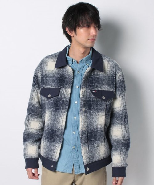 TOMMY JEANS(トミージーンズ)/TJM SHERPA CHECK TRUCKER COAT/img09