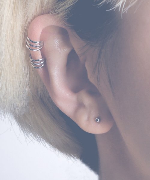 MAISON mou(メゾンムー)/【YArKA/ヤーカ】silver925 3line ear cuff 2/シンプルイヤーカフ シルバー925/img04