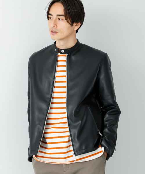 URBAN RESEARCH レザージャケット URBAN RESEARCH｜レザーライクジップブルゾン | Rakuten Fashion
