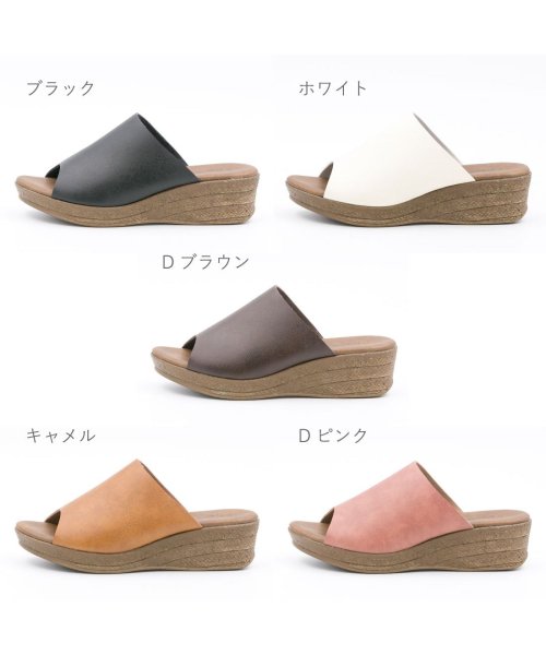 FOOT PLACE(フットプレイス)/レディース ミルキーミルキー milky milky カジュアル サンダル 厚底 つっかけ 日本製 IM－5350/img01