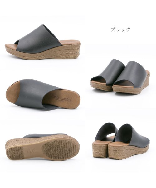 FOOT PLACE(フットプレイス)/レディース ミルキーミルキー milky milky カジュアル サンダル 厚底 つっかけ 日本製 IM－5350/img03