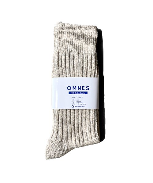 OMNES(オムネス)/【OMNES】シルク混 ソックス 靴下 カラーソックス/img15