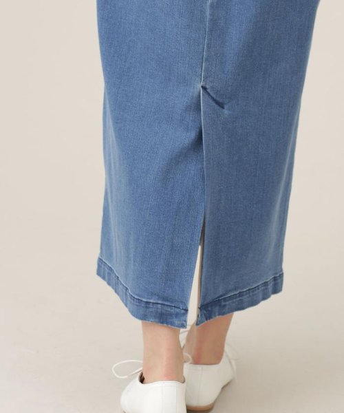 ナノ ユニバース Nano Universe テンセルデニムワンピース ノースリーブ Magaseek