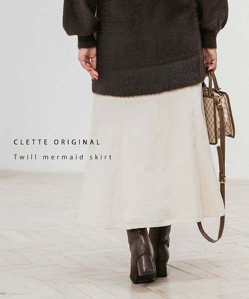 clette(クレット（大きいサイズ）)/CLETTEオリジナル★ツイルマーメイドスカート/img20