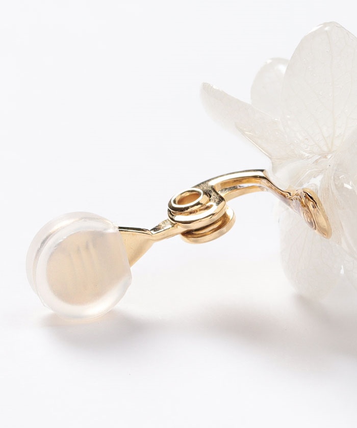 祝開店 大放出セール開催中 新品 アルパカと花 紫陽花イヤリング アジサイ イヤリング