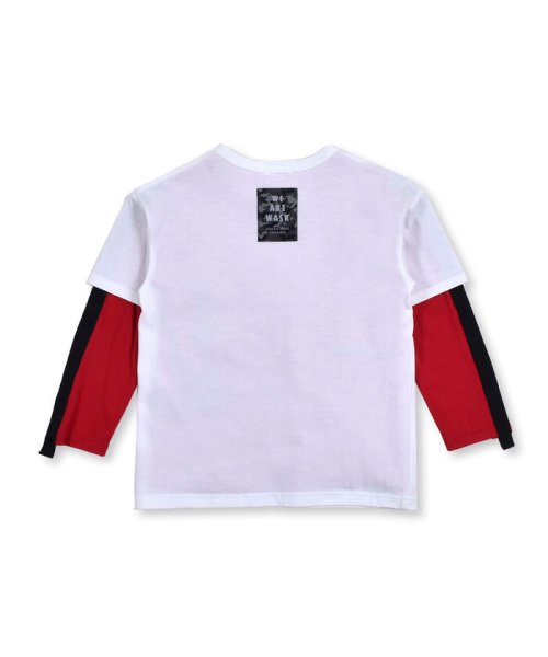 WASK(ワスク)/ダンガリー ポケット Tシャツ + 袖 テープ ロング Tシャツ セット (10/img05