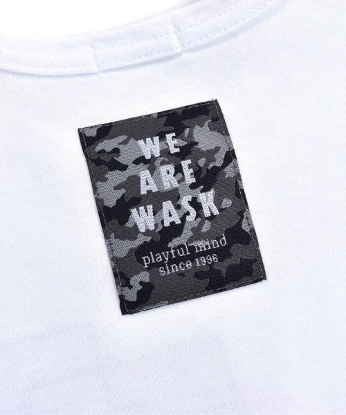 WASK(ワスク)/ダンガリー ポケット Tシャツ + 袖 テープ ロング Tシャツ セット (10/img08