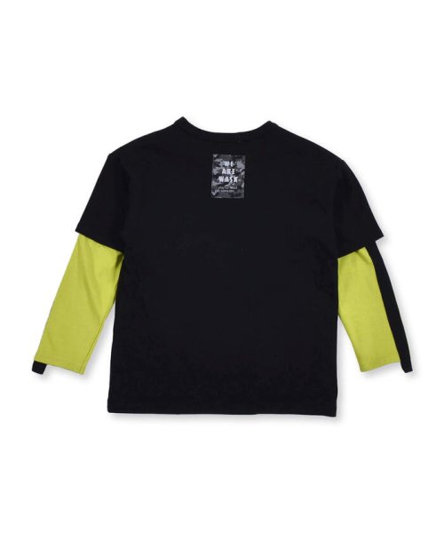 WASK(ワスク)/ダンガリー ポケット Tシャツ + 袖 テープ ロング Tシャツ セット (10/img14