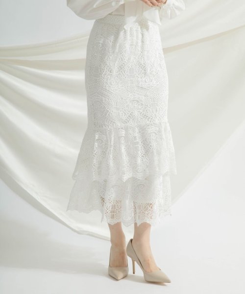 レースマーメイドスカート 