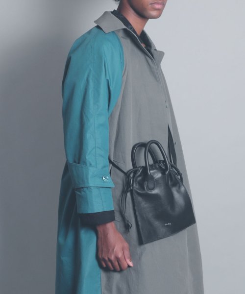 MAISON mou(メゾンムー)/【YArKA/ヤーカ】real leather drawstring shoulder bag [ddb]/リアルレザー巾着バッグ /img06