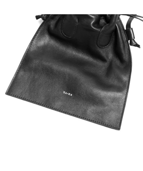 MAISON mou(メゾンムー)/【YArKA/ヤーカ】real leather drawstring shoulder bag [ddb]/リアルレザー巾着バッグ /img09
