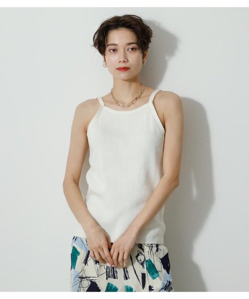 AZUL by moussy(アズールバイマウジー)/2WAY FRONT TWIST SET KNIT TOPS/img07