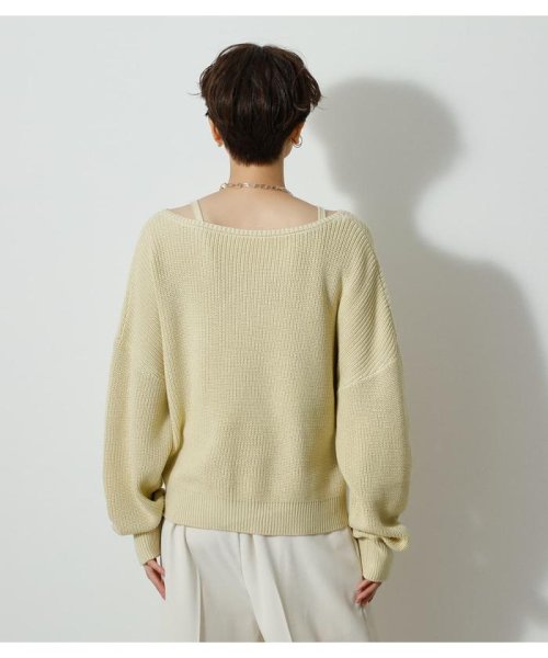 AZUL by moussy(アズールバイマウジー)/2WAY FRONT TWIST SET KNIT TOPS/img30