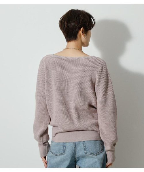 AZUL by moussy(アズールバイマウジー)/2WAY FRONT TWIST SET KNIT TOPS/img42