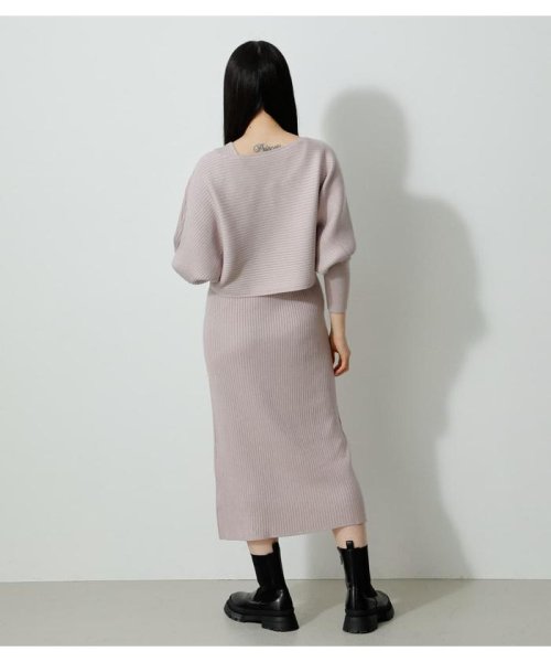 AZUL by moussy(アズールバイマウジー)/LAYERED SET KNIT ONEPIECE/img23