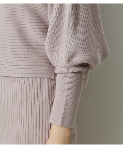 AZUL by moussy(アズールバイマウジー)/LAYERED SET KNIT ONEPIECE/img25