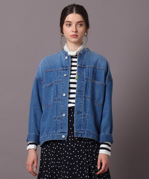 セール Story4月号掲載 洗える スタンドカラーデニムジャケット ドレステリア Dressterior Magaseek