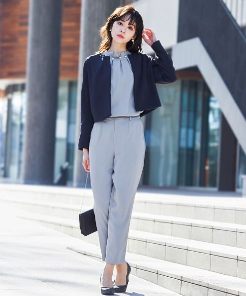 セレモニースーツ セットアップ レディース パール タック パンツ ドレス スーツ 大きいサイズ 入園式 卒園式 入学式 卒業式 ママ 母 服 セットアップ 同 D1421522606(10940円)