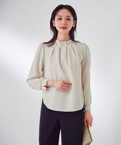 セレモニースーツ セットアップ レディース パール タック パンツ ドレス スーツ 大きいサイズ 入園式 卒園式 入学式 卒業式 ママ 母 服 セットアップ 同 D1421522606(10940円)