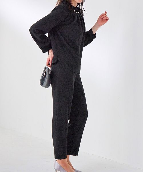 セレモニースーツ セットアップ レディース パール タック パンツ ドレス スーツ 大きいサイズ 入園式 卒園式 入学式 卒業式 ママ 母 服 セットアップ 同 D1421522606(10940円)