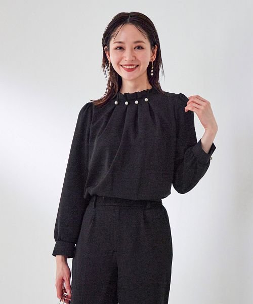 セレモニースーツ セットアップ レディース パール タック パンツ ドレス スーツ 大きいサイズ 入園式 卒園式 入学式 卒業式 ママ 母 服 セットアップ 同 D1421522606(10940円)