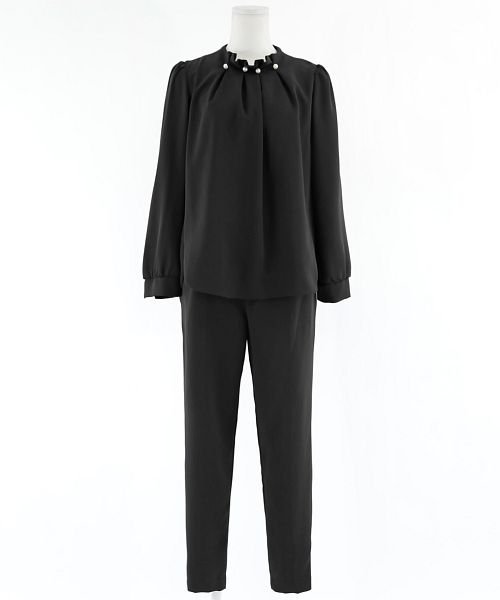 セレモニースーツ セットアップ レディース パール タック パンツ ドレス スーツ 大きいサイズ 入園式 卒園式 入学式 卒業式 ママ 母 服 セットアップ 同 D1421522606(10940円)