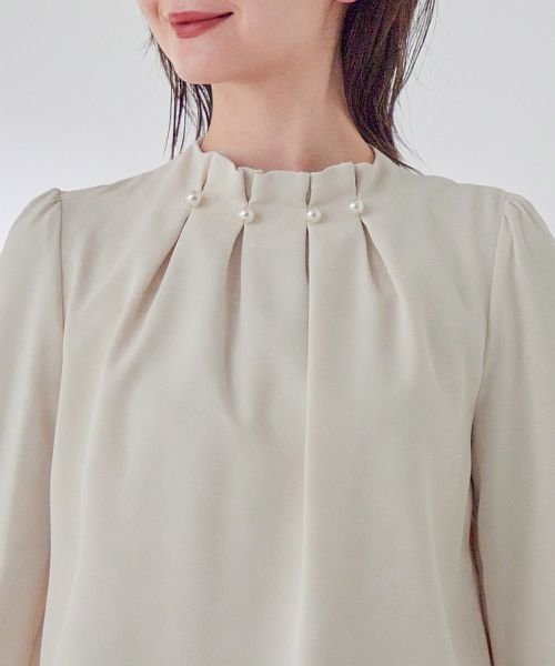 セレモニースーツ セットアップ レディース パール タック パンツ ドレス スーツ 大きいサイズ 入園式 卒園式 入学式 卒業式 ママ 母 服 セットアップ 同 D1421522606(10940円)