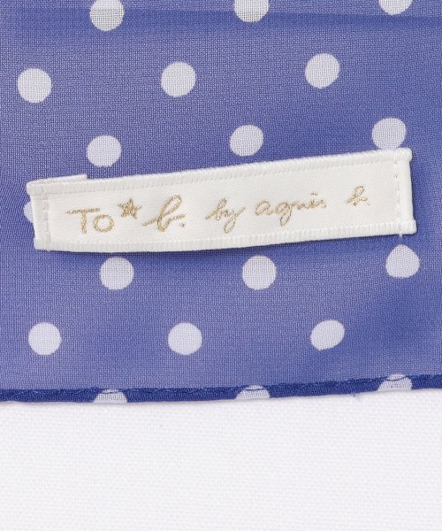 To b. by agnes b.(トゥービー　バイ　アニエスベー)/WS94 SCARF クラッシックドットシフォンスカーフ/img02