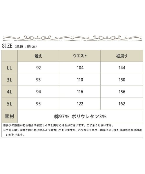 GOLD JAPAN(ゴールドジャパン)/大きいサイズ レディース ビッグサイズ デニムサロペットスカート/img18