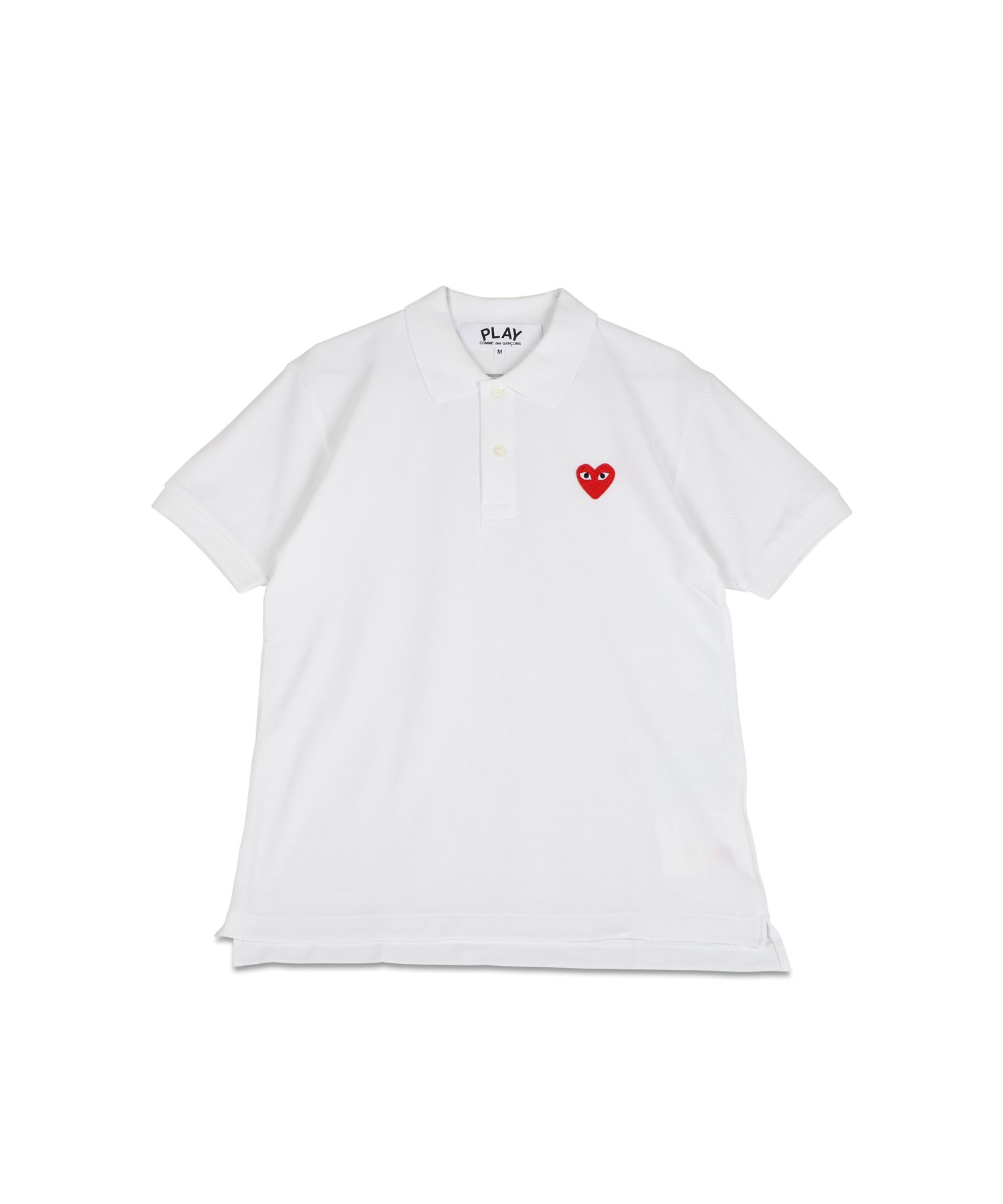 comme des garcons white polo