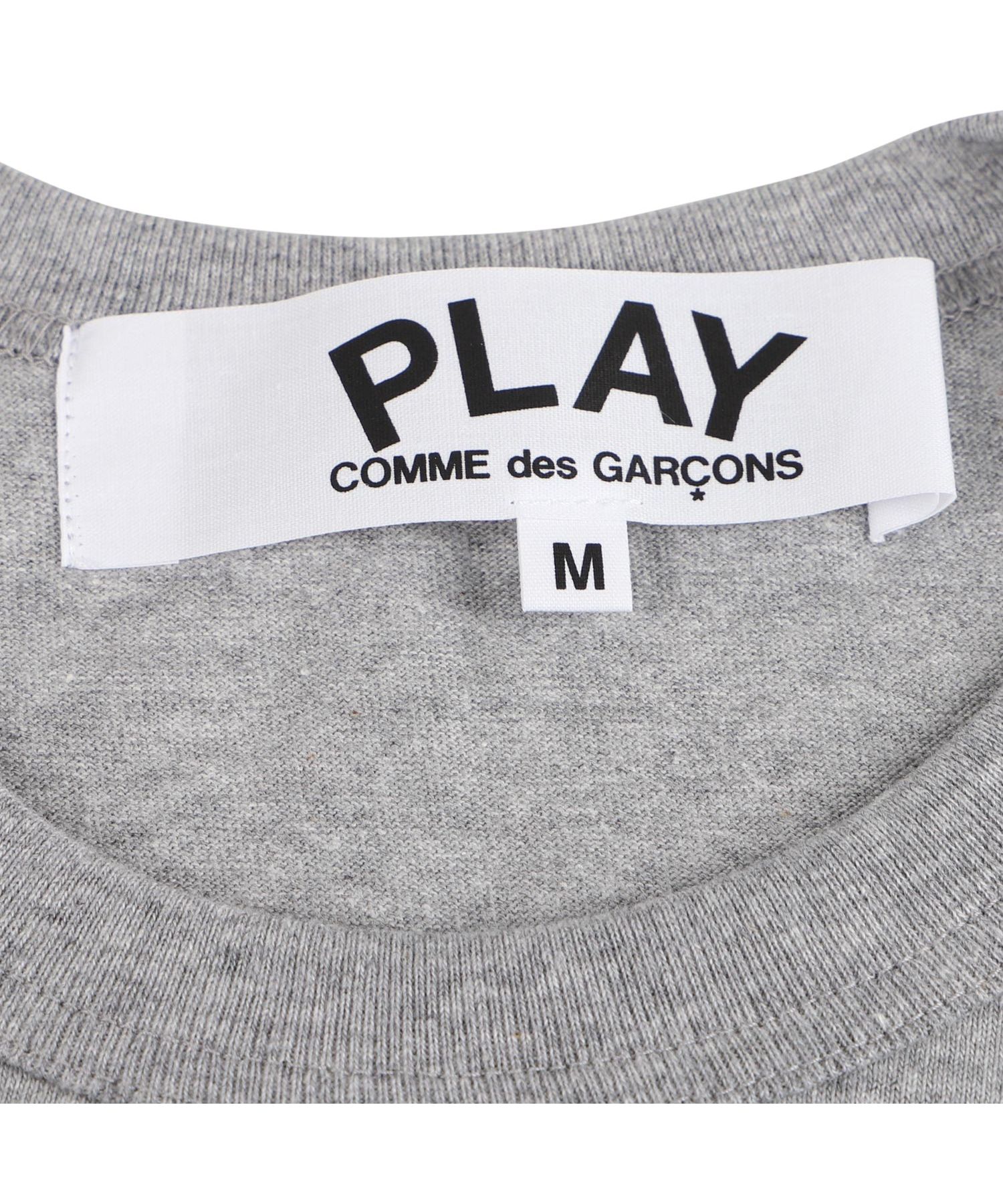 プレイ コムデギャルソン PLAY COMME des GARCONS Tシャツ 半袖 メンズ ブラックハート ロゴ BLACK HEART PLAY  T－SH